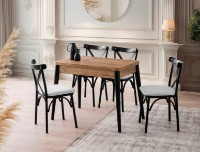 Обеденный стол Trendy Dolunay 1284 Pine Atlantic/Black 100x75x60cm GTR005776
