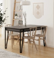 Обеденный стол Trendy Pal Anthracit/Black 132x76x80cm GTR001567