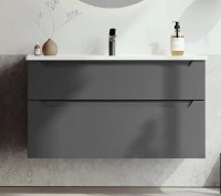 Dulap cu lavoar Orka Messina 100 Anthracite (19218)