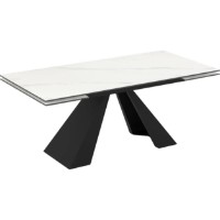 Обеденный стол Magnusplus Monza 90x180/220/260 Ceramic Calacatta