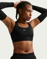 Bustieră Nike Swift High-Support Lightly Lined Black/Silver, s.L