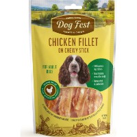 Snackuri pentru câini Dog Fest Chicken fillet on Chewy Stick 500g