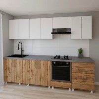 Кухонный гарнитур Smartex K4 300 White/Dark Oak (30166)