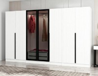 Шкаф Trendy Kale Plus 7814 White/Black 315x210x52cm GTR004902