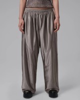 Pantaloni spotivi de dame Nike Jordan Brooklyn Tracksuit Bottoms Enigma Stone/White, s.L