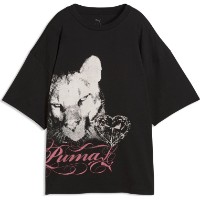 Женская футболка Puma Street Glam Oversize Puma Black, s.XS