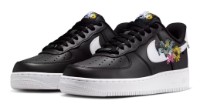 Ghete pentru dame Nike Air Force 1 07 Premium Flowers Black/Metallic Gold/White, s.38.5
