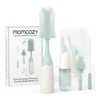 Набор для ухода за бутылочками Momcozy Push-Press Green (LS002-GE12NB-A)