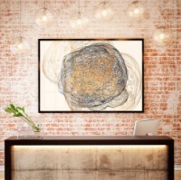 Pictură ArtShop Black & Gold Lines 60x40cm (PA178-L)
