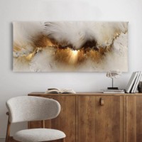 Картина ArtShop Brown & Gold Abstraction 120x40cm (PA278-M-PL)