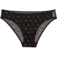 Женские трусы Puma Women Printed Mesh Briefs 2P Black Combo, s.M