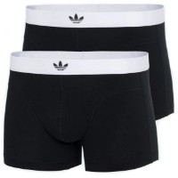Сhiloţi pentru bărbați Adidas Comfort Flex Cotton Body Lines Trunk 2Pk Black, s.M