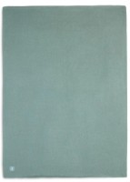 Plapumă pentru bebeluși Jollein Basic Knit 75x100 cm Forest Green/Coral Fleece (517-511-65219)