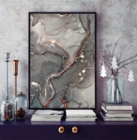 Картина ArtShop Gray Golden Textured Background 35x70cm (PA147-L-L)