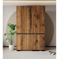 Dulap Trendy Floransa 135 Walnut/Anthracite 135x210x52cm (GTR008069)