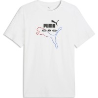 Tricou bărbătesc Puma Ess Logo Lab Summer Puma White, s.S