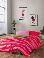 Постельное бельё L'Essentiel Cherie Green Pink Fuchsia