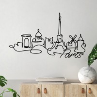 Panou decorativ Wallity Paris. Black