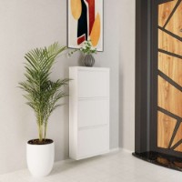 Rafturi pentru pantofi Hanah Home 3 Piece Metal White
