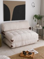 Canapea fără carcasă Atelier Del Sofa Fold Kadife 2 White