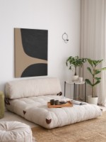 Бескаркасный диван Atelier Del Sofa Fold Kadife 2 White