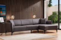 Canapea de colț Atelier Del Sofa Belissimo Right Dark Grey