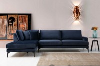 Canapea de colț Atelier Del Sofa Papira Left Navy Blue