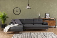 Canapea de colț Atelier Del Sofa Mustang Small Left Anthracite
