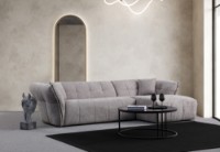 Canapea de colț Atelier Del Sofa Boxer Right Light Grey