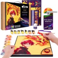 Картина из воздушного пластилина OKTO Clay Manga-Fire 29x29cm (20039)