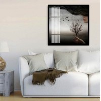 Pictură ArtShop Abstract Landscape in Gray Tones 40x40cm (PA110-XL)