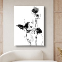 Pictură ArtShop Cat & Abstract Butterfly 30x45cm (PBWN271-XL-PL)