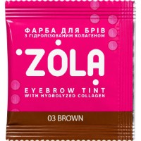 Vopsea pentru sprâncene Zola Tint With Collagen 03 Brown 5ml