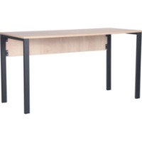 Письменный стол AMF Pluto 138x60x75cm Дуб Эндгрейн/Черный графит (024331)