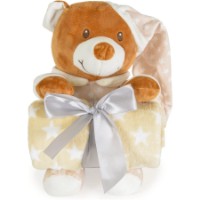 Jucărie-pătură Cangaroo Addie Bear Beige 90x75cm (MT.235119)