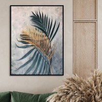 Картина ArtShop Gold & Green Leaves 60x90cm (PB139-LL)
