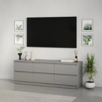 Тумба под ТВ MebelStar Neo 6S 150x43x53cm Grey (MBS-1285)