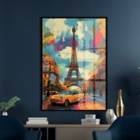 Картина ArtShop Eiffel Tower and Retro Car 30x45cm (PCM197-XL)