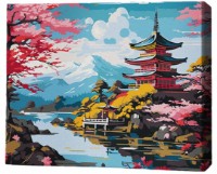Картина по номерам Brushme Цветение сакуры 40x50cm (MG0018FC)