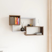 Настенная полка Trendy Ayder 90x51x20cm Walnut (GTR005428)