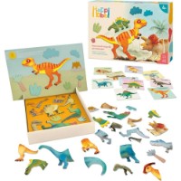 Joc educativ Happi Hobbi Magnet Dinosaurs (1029-64082)