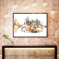 Pictură ArtShop Music City 60x40cm (PM42-L)