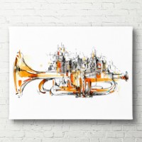 Pictură ArtShop Music City 60x40cm (PM42-L-PL)