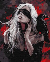 Картина по номерам Ideyka Girl And The Raven 40x50cm (KHO8687)