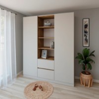 Шкаф Smartex N14 180cm Kashemir/Dark Oak