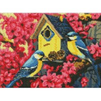 Алмазная мозаика Ideyka A Cozy Birdhouse 30x40cm (AMC7848) 