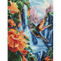 Алмазная мозаика Ideyka A Tropical Bird 40x50cm (AMO8100) 