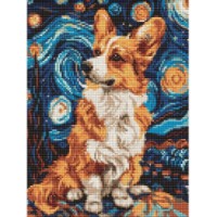 Алмазная мозаика Ideyka An Adorable Corgi 30x40cm (AMC8023) 