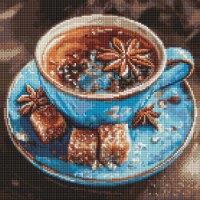 Алмазная мозаика Ideyka Anise Tea 40x40cm (AMO20103) 