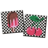 Алмазная мозаика Ideyka Cherries And Ice 2pcs 9x9cm (AMG1109)